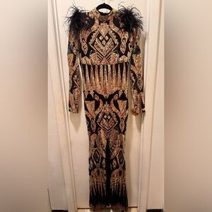 Fashion Nova Entourage Sequin Maxi Dress